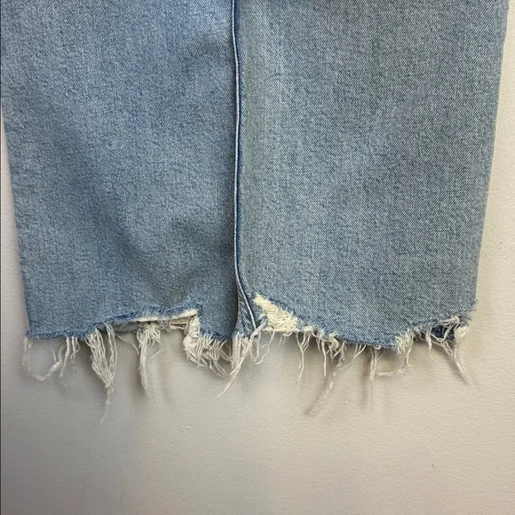 NWT Agolde Riley High Rise Straight Crop Jeans in Bitter Size 29 Cotton Stretch - Picture 13 of 16